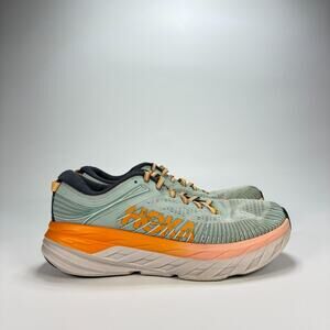 Hoka One One Bondi 7 Blue Haze Lace Athletic Road Running Shoes Women’s Size 8.5